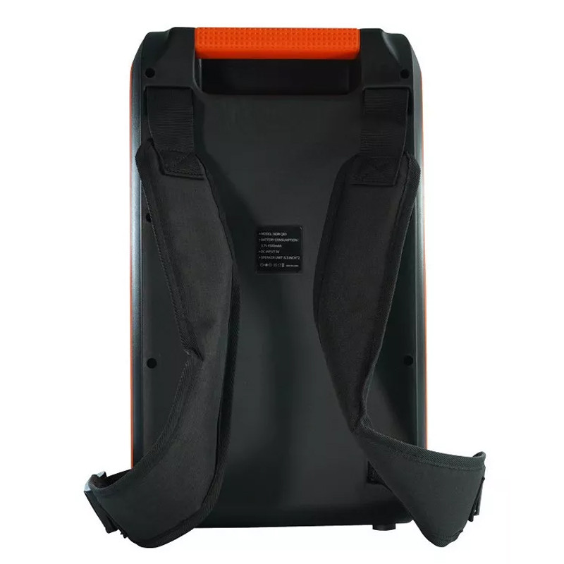 Haut Parleur Sport Sac à Dos Bluetooth LED couleur Orange