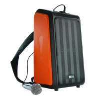 Haut Parleur Sport Sac à Dos Bluetooth LED couleur Orange