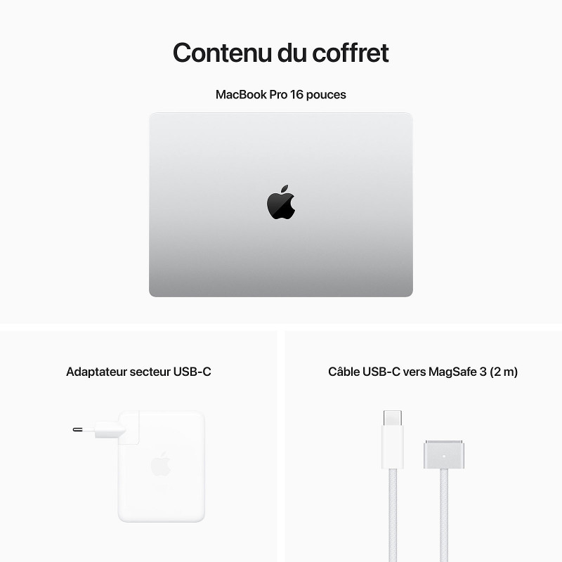 Apple MacBook Air Pro 16 M2 Pro16Go 512Go SSD Gris Sidéral