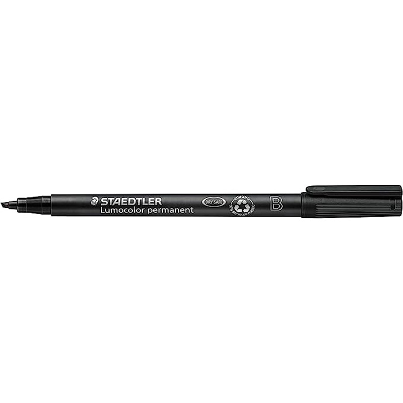 STAEDTLER 314-5 Lumocolor permanente pen, vette lijnbreedte, 1,0-2,5 mm - groen (Doos van 10