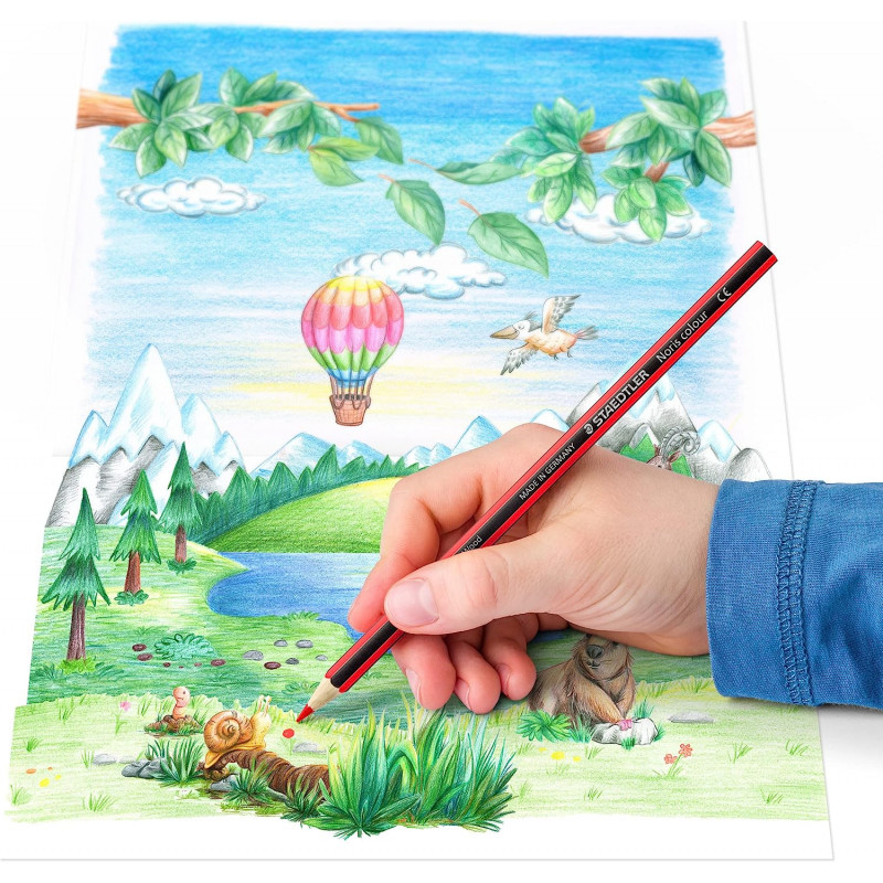 12 Crayons De Couleur Staedtler Noris Couleur 185