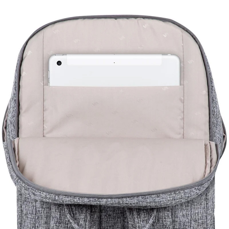 Sac A Dos Rivacase 7962 Pour Pc Portable 15.6" Light Grey