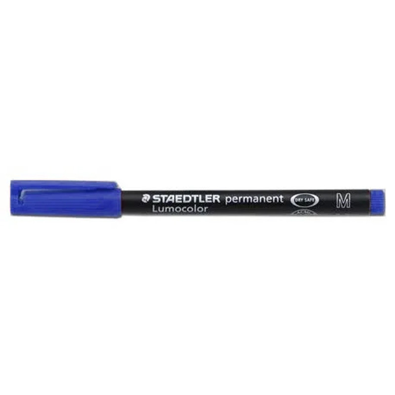 Staedtler Lumocolor 317 - Lot De 3 Feutres Permanents Pointe Moyenne 1 Mm - Encre Permanente Résistante, Sèche Lentement