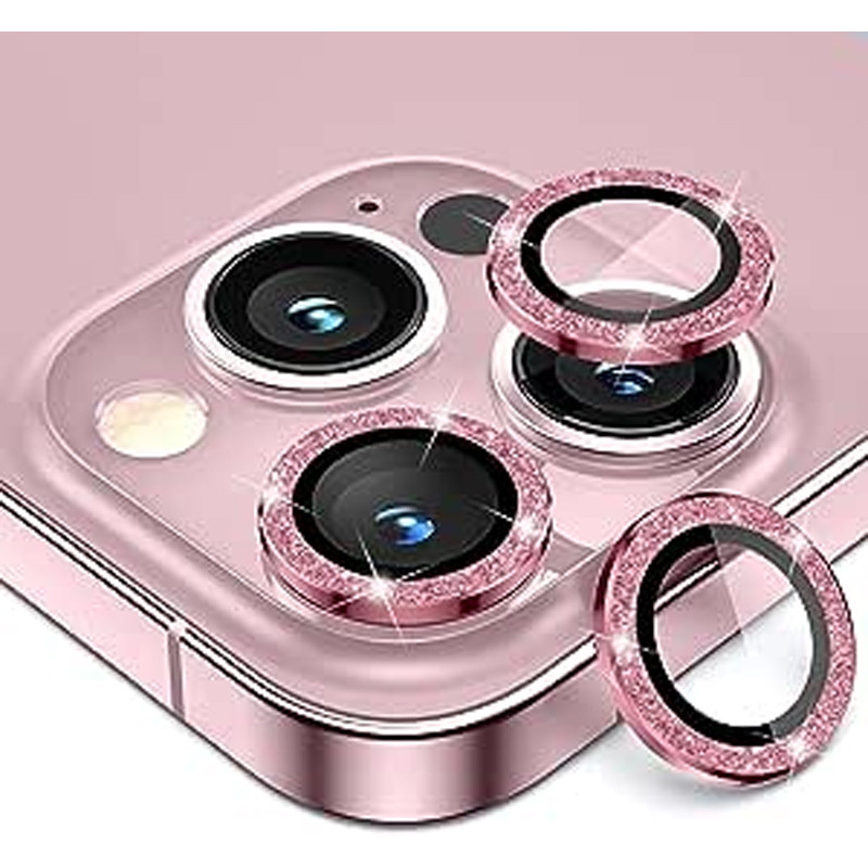 Protecteurs d'Objectifs Camera Pour IPhone 13 Pro Max Rose