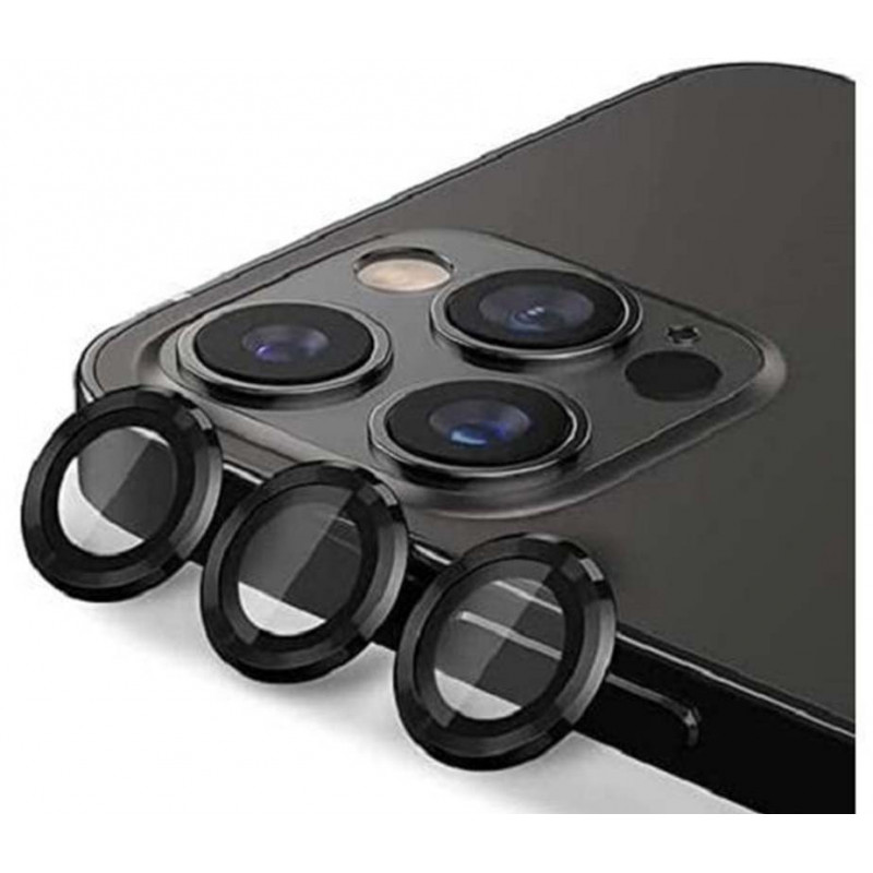 Protecteurs D'objectifs Camera Pour iPhone 13 Pro Noir