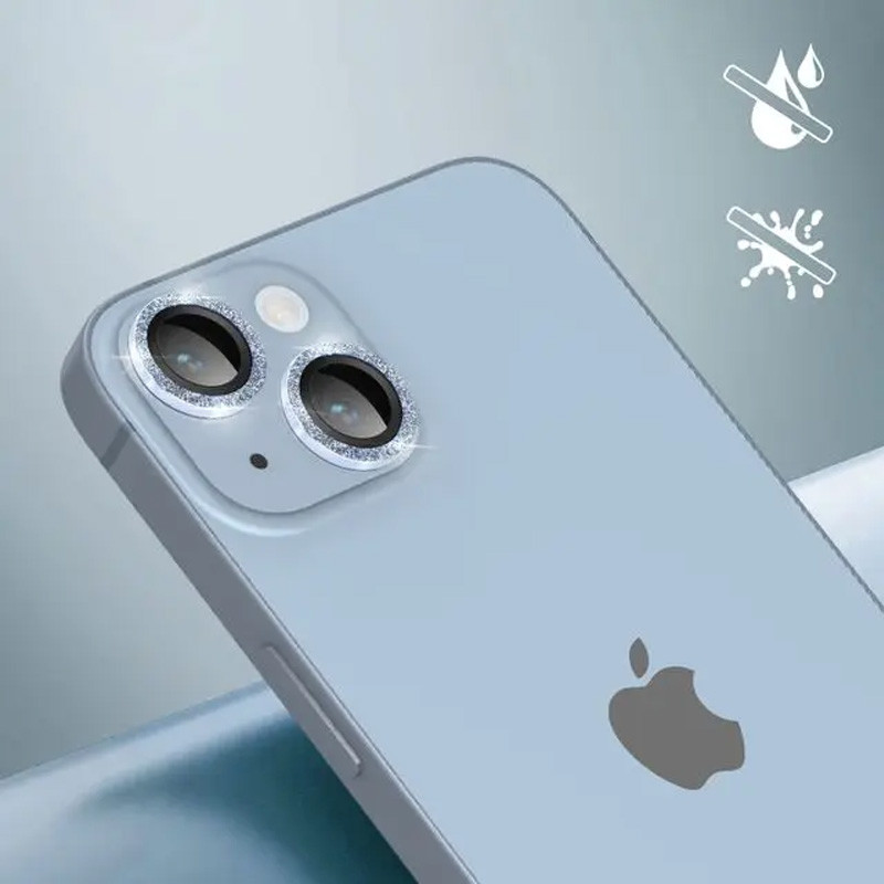 Protecteurs d'Objectifs Camera Pour iPhone 14 - Bleu Brillant