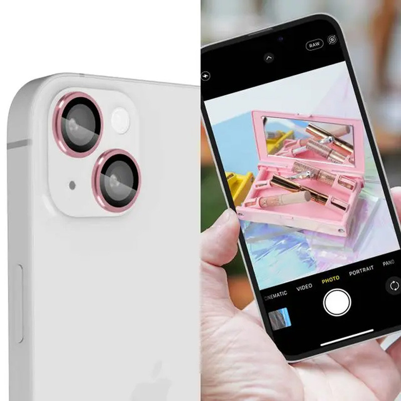 Protecteurs d'Objectifs Camera Pour iPhone 14 - Rose