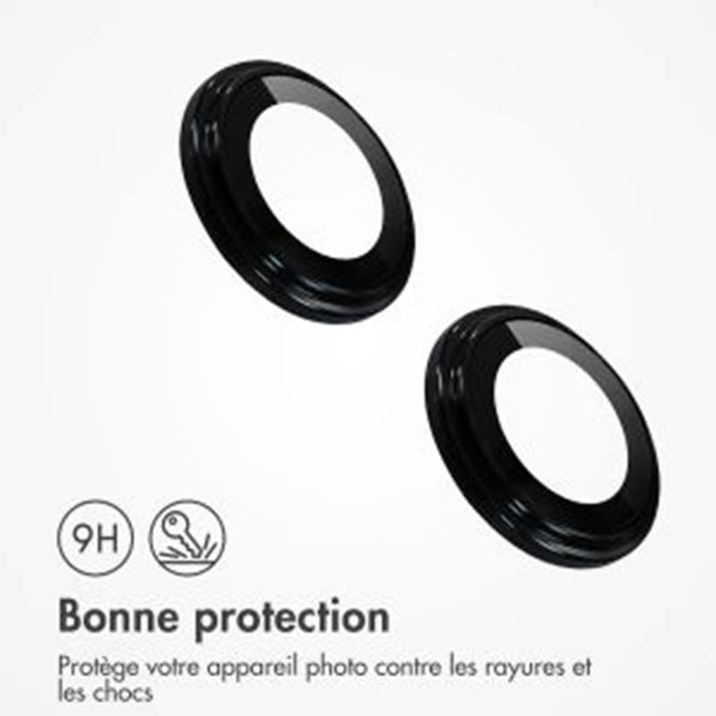 Protecteurs D'objectifs Camera Pour iPhone 13 - Noir