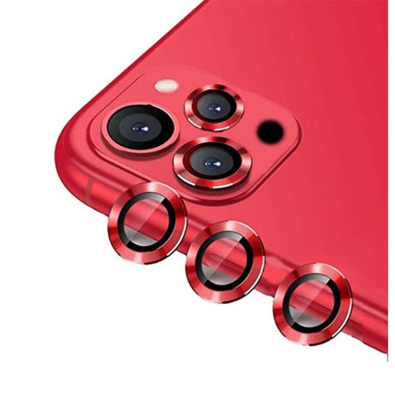 Protecteurs D'objectifs Camera Pour Iphone 13 Pro Max Rouge
