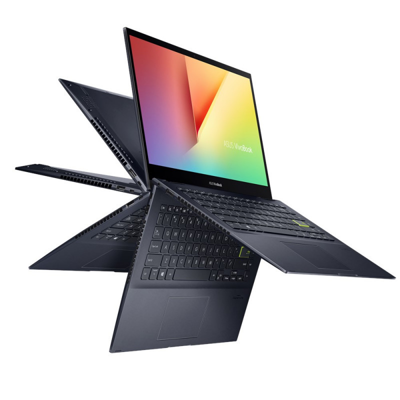 Pc Portable Asus VivoBook Flip 14 TM420UA AMD Ryzen 5 4Go 512Go SSD Noir (TM420UA-EC046)
