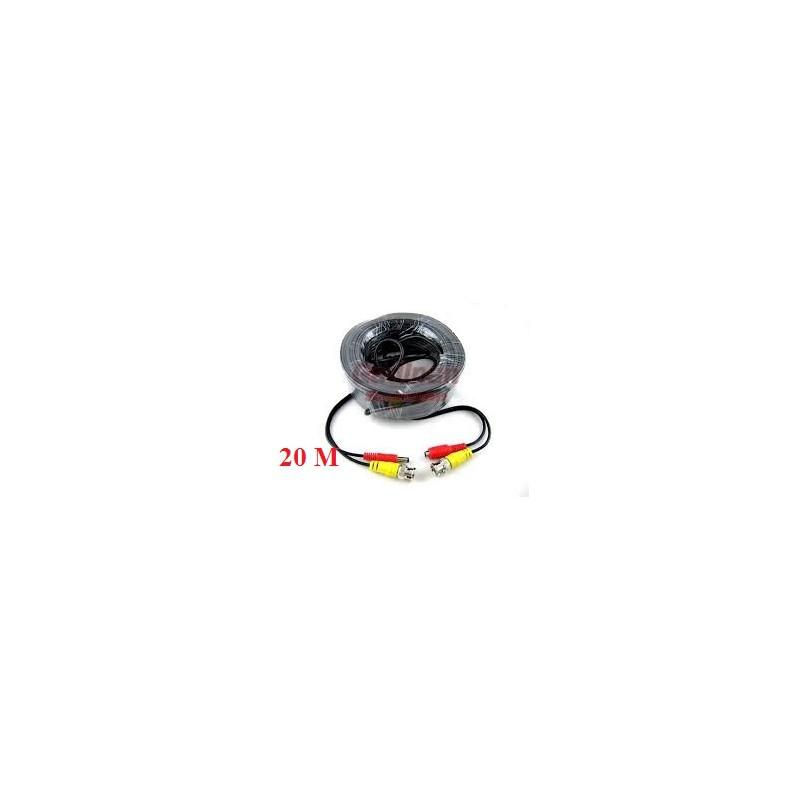 cable camera CCTV BNC + DC 20 m