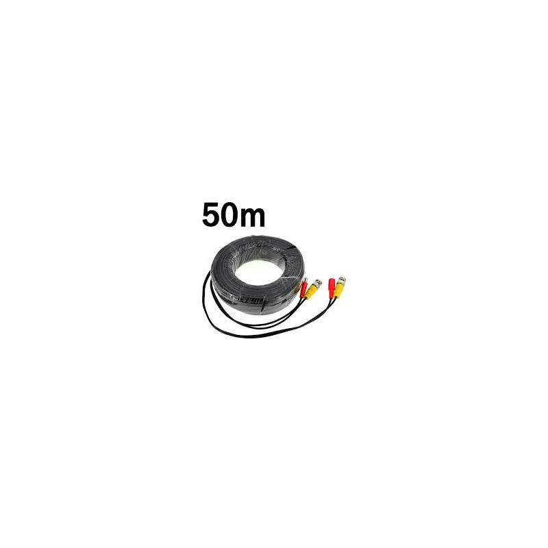 cable camera CCTV BNC + DC 50 m