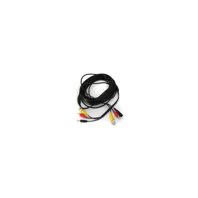 Cable camera CCTV BNC + RCA + DC 10 m