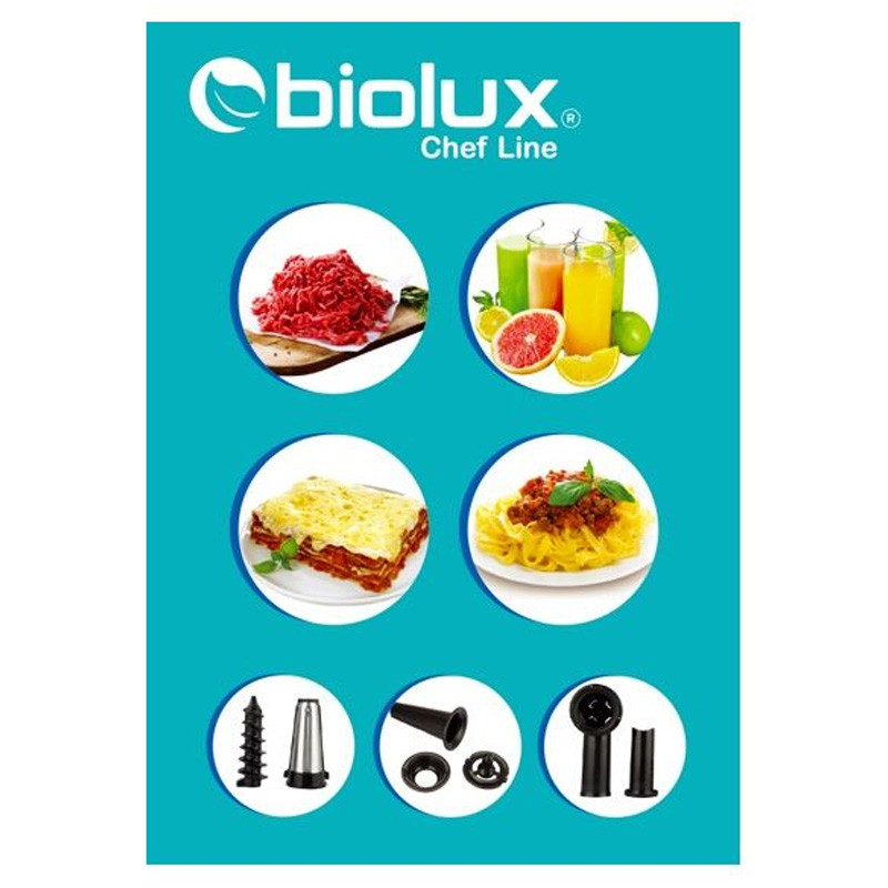 Hachoir À Viande Biolux HV08Q 800 W - Inox