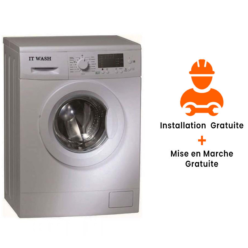 Lave Linge Frontale ITWASH 7Kg Silver (ITG712S)