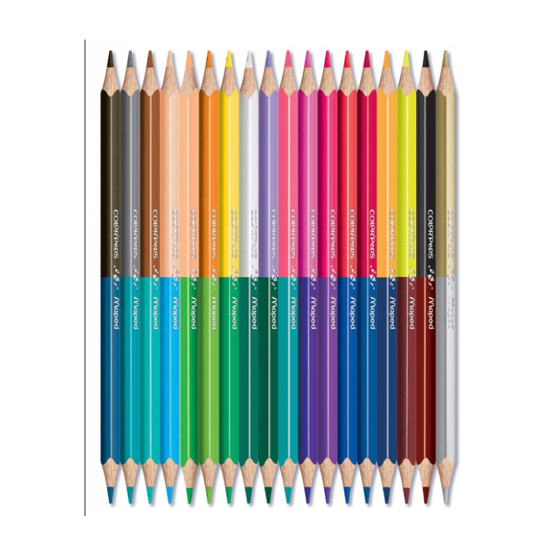 Pack de 18 Crayons couleurs Maped Duo 18/18