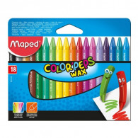 Pack De 18 Crayons De Cire Maped  Color'Peps Wax (861012)