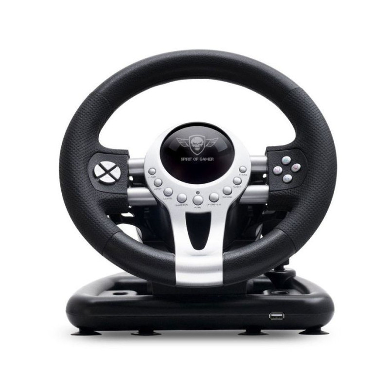 Volant & Pédale Spirit Of Gamer Sog RWP2 Pour PS3 / PS4 / Xbox One - Noir