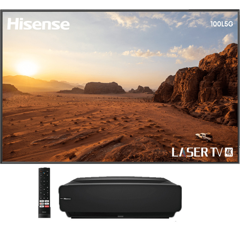 Téléviseur Hisesnse 100" 4K Smart Lazer TV Dolby Atmos Noir (100L5GE)