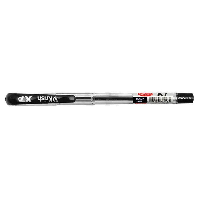 Boite De 12 Stylos À Bille Krish X7 - Noir