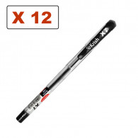 Boite De 12 Stylos À Bille Krish X7 - Noir Boite De 12 Stylos À Bille Krish X7 - Noir