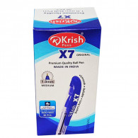 Boite De 12 Stylos À Bille Krish X7 - Bleu Boite De 12 Stylos À Bille Krish X7 - Bleu