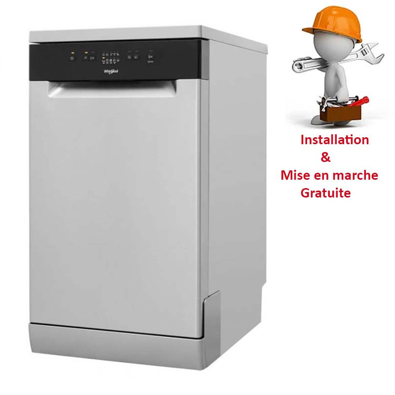 Lave vaisselle WHIRLPOOL 10 Couverts Inox (WSFE2B19X)