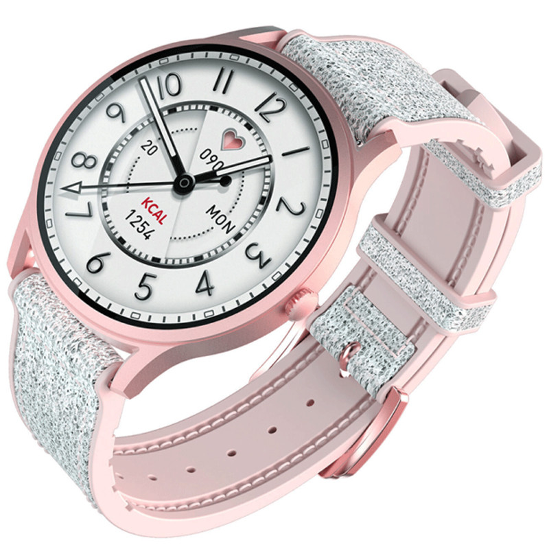 Montre Connectée Kieslect Lady Lora - Rose & Gris