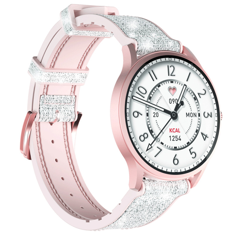 Montre Connectée Kieslect Lady Lora - Rose & Gris Montre Connectée Kieslect Lady Lora - Rose & Gris