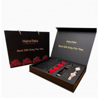 Pack Montre Connectée Haino Teko GP15 + Bracelet +Pochette - Noir Pack Montre Connectée Haino Teko GP15 + Bracelet +Pochette - Noir