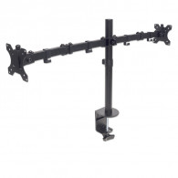 Support Universel Pour Deux Écrans Manhattan 13" À 32" Noir (461528)