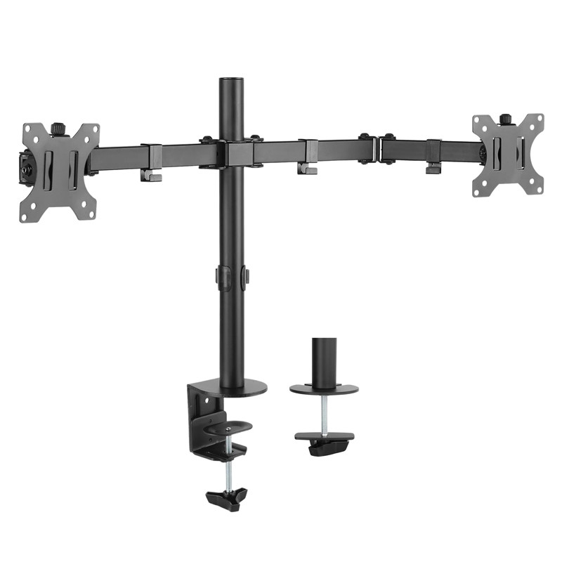 Support Universel Pour Deux Écrans Manhattan 13" À 32" Noir (461528)