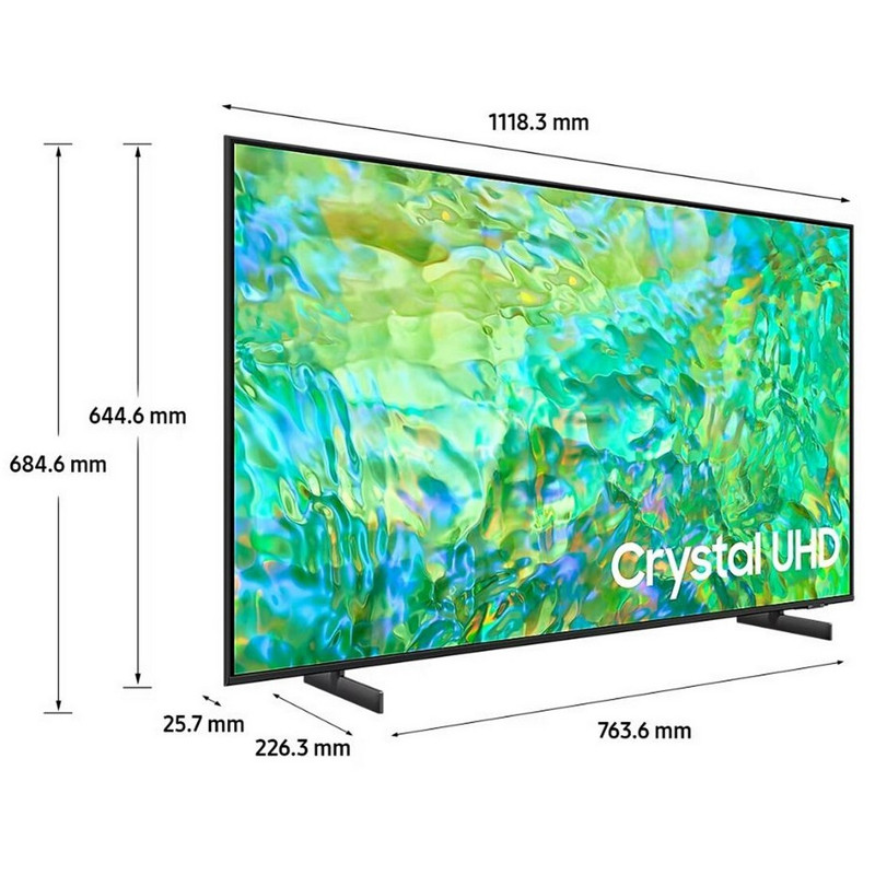 Téléviseur Samsung CU8000 65" Crystal UHD 4K Smart Noir