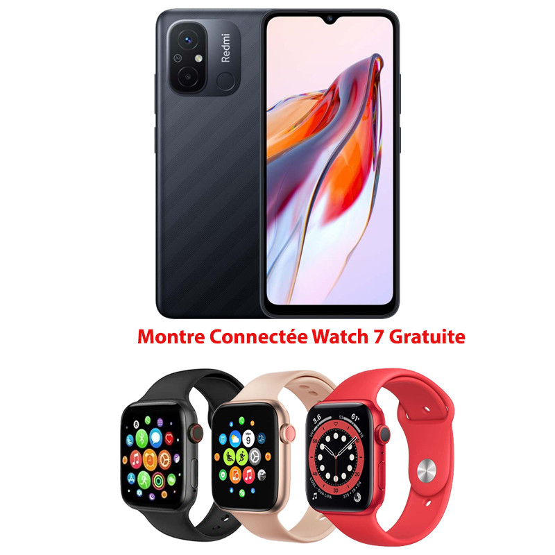 Smartphone Xiaomi Redmi 12C 3Go 32Go Noir Smartphone Xiaomi Redmi 12C 3Go 32Go Noir