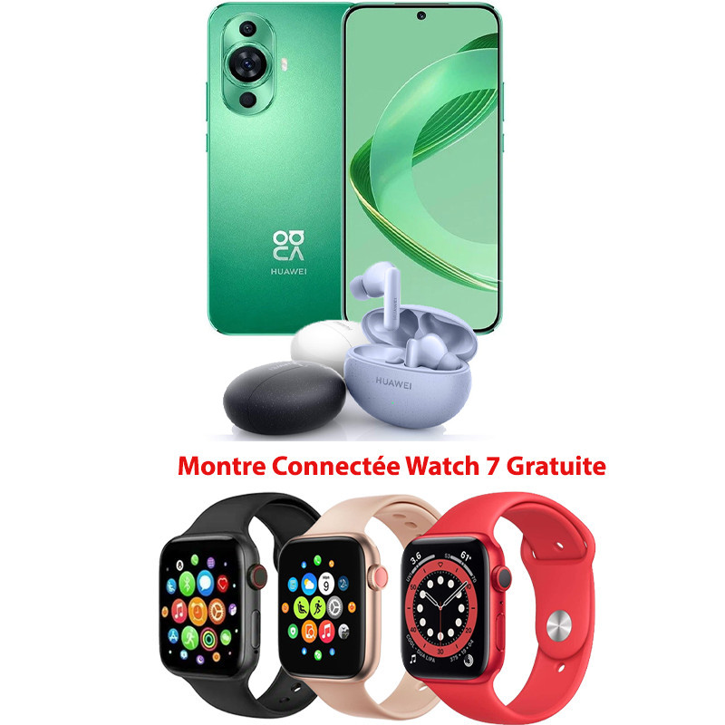 Pack Smartphone Huawei Nova 11 8Go 256 Go + Huawei FreeBuds 5I Pack Smartphone Huawei Nova 11 8Go 256 Go + Huawei FreeBuds 5I