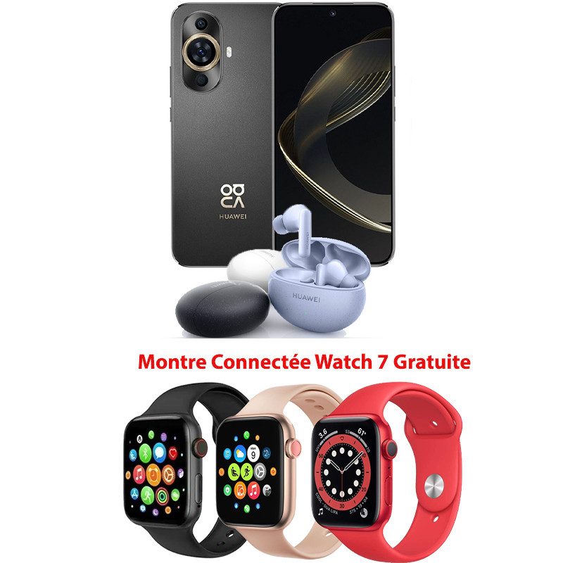 Pack Smartphone Huawei Nova 11 8Go 256 Go + Huawei FreeBuds 5I Pack Smartphone Huawei Nova 11 8Go 256 Go + Huawei FreeBuds 5I