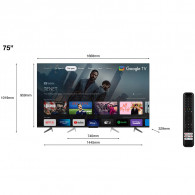 Téléviseur TCL C645 75" QLED 4K Smart Android - Noir Téléviseur TCL C645 75" QLED 4K Smart Android - Noir