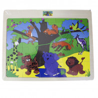 Puzzle En Bois Animaux Pour Enfants