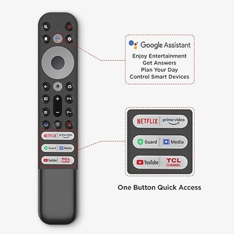 Téléviseur TCL C645 55" QLED 4K Smart Android - Noir