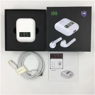 Écouteurs Bluetooth I99 Avec Afficheur - Blanc