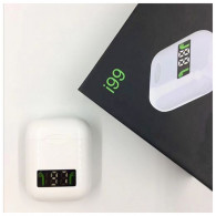 Écouteurs Bluetooth I99 Avec Afficheur - Blanc Écouteurs Bluetooth I99 Avec Afficheur - Blanc