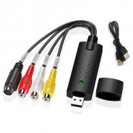 Clé D'acquisition EasyCAP Video-Audio USB + 3RCA Noir