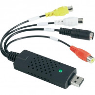 Clé D'acquisition EasyCAP Video-Audio USB + 3RCA Noir Clé D'acquisition EasyCAP Video-Audio USB + 3RCA Noir