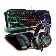 PACK GAMING (HV-KB501CM) Souris, Clavier, Casque et Tapis