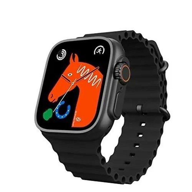 Montre Connectée W26 Ultra Série 8 + Airpods + 2 Ceintures - Noir