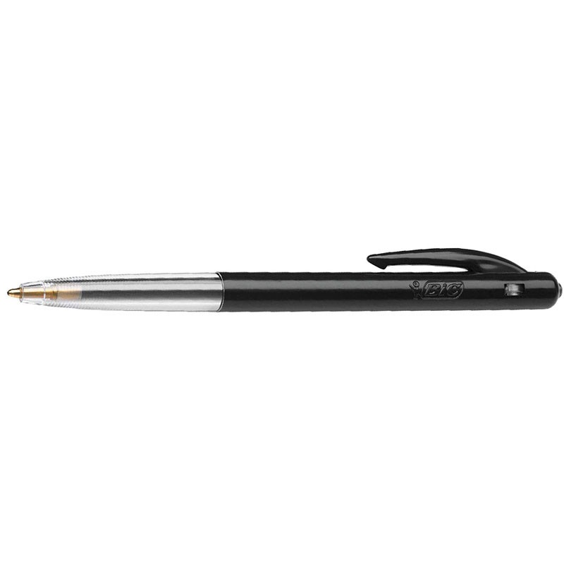 Lot De 50 Stylos à Bille Q-Connect 0,5 Mm Bleu – Encre Résistante à La Lumière, Corps Transparent, Capuchon Avec Clip