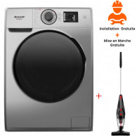 Lave Linge Frontale BRANDT BAM102QVSL 10.5 Kg + Vapeur - Silver Lave Linge Frontale BRANDT BAM102QVSL 10.5 Kg + Vapeur - Silver