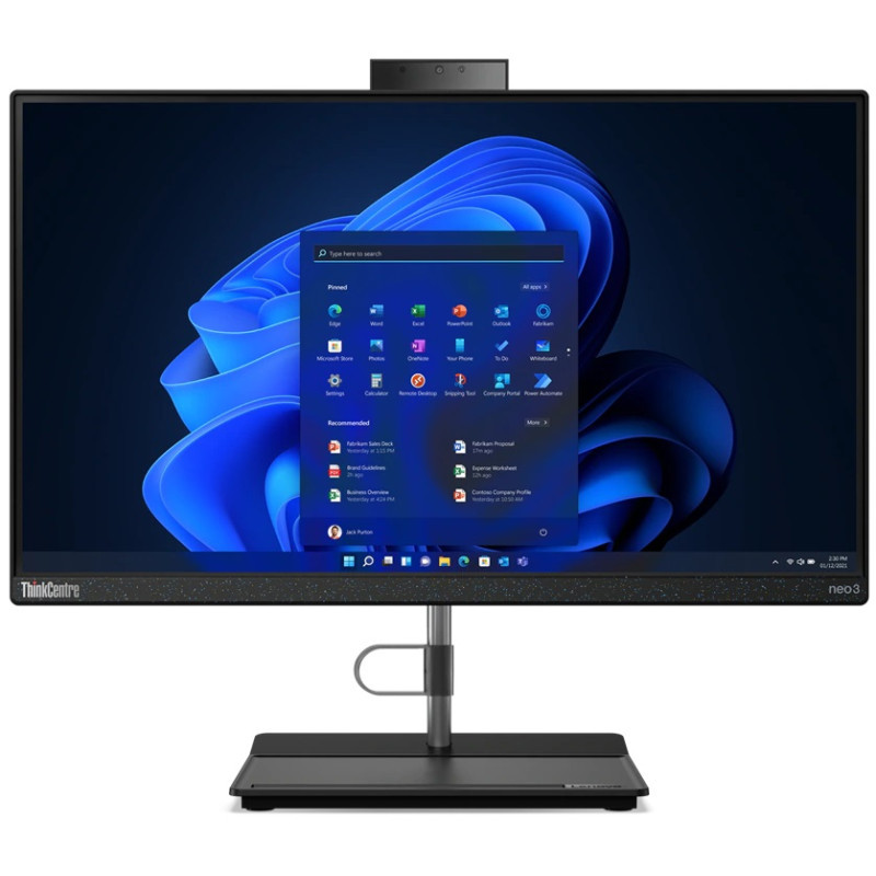 Pc De Bureau Lenovo Tout En Un ThinkCentre neo 30a 22 I3 12Gén 4Go 256 Go SSD Noir (12B30025FM)
