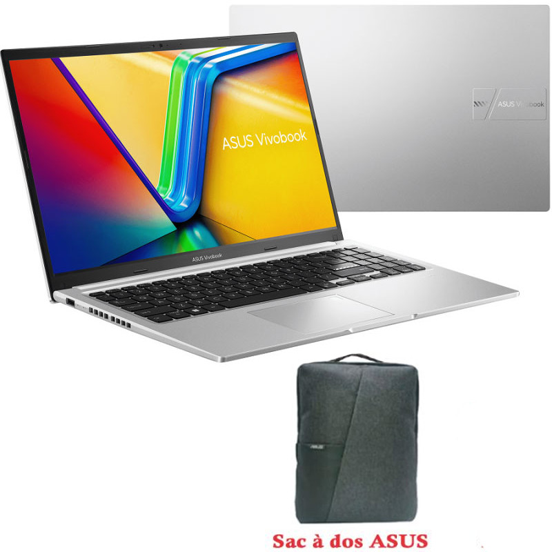 Pc Portable Asus Vivobook15 X1502ZA i3 12Gén 4Go 256Go SSD Silver