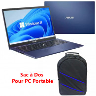 Pc Portable Asus X515EP i5 11Gén 8Go 256 Go SSD Bleu (X515EP-BQ601W)